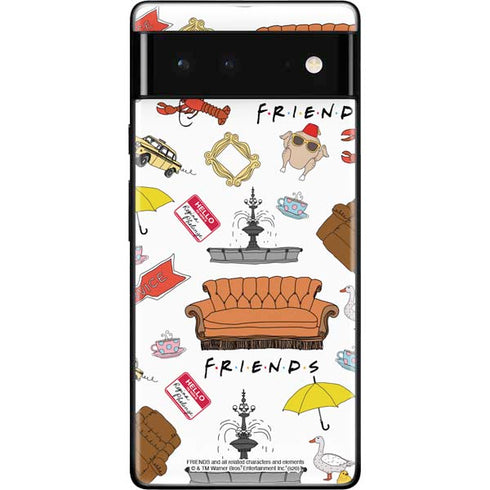 Warner Bros Classic FRIENDS Icons Google Pixel 6 Skin